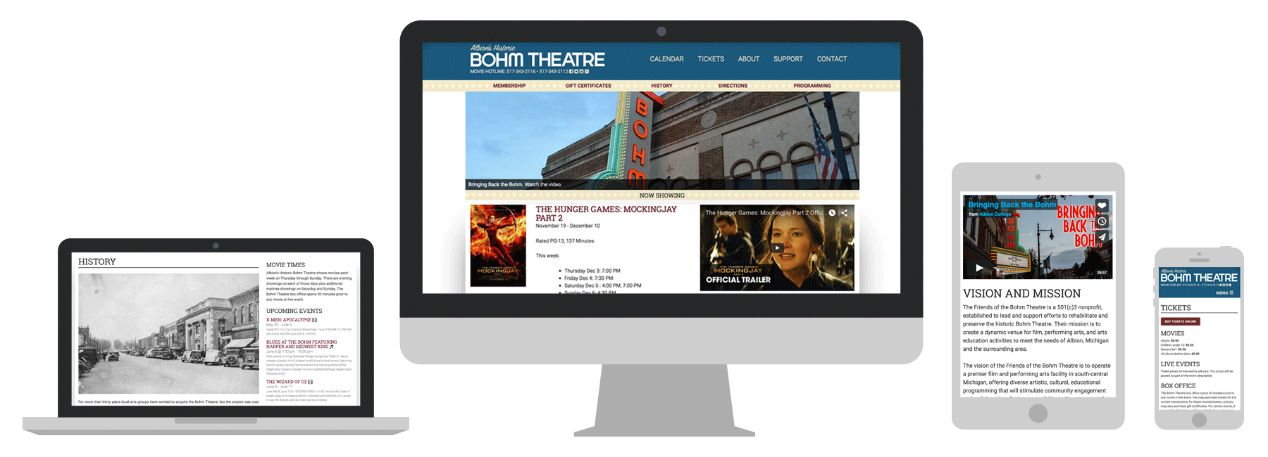 Bohm Theatre website